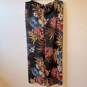 Be Creative Sheer Floral Resort Pants - Bathing suit Coverup